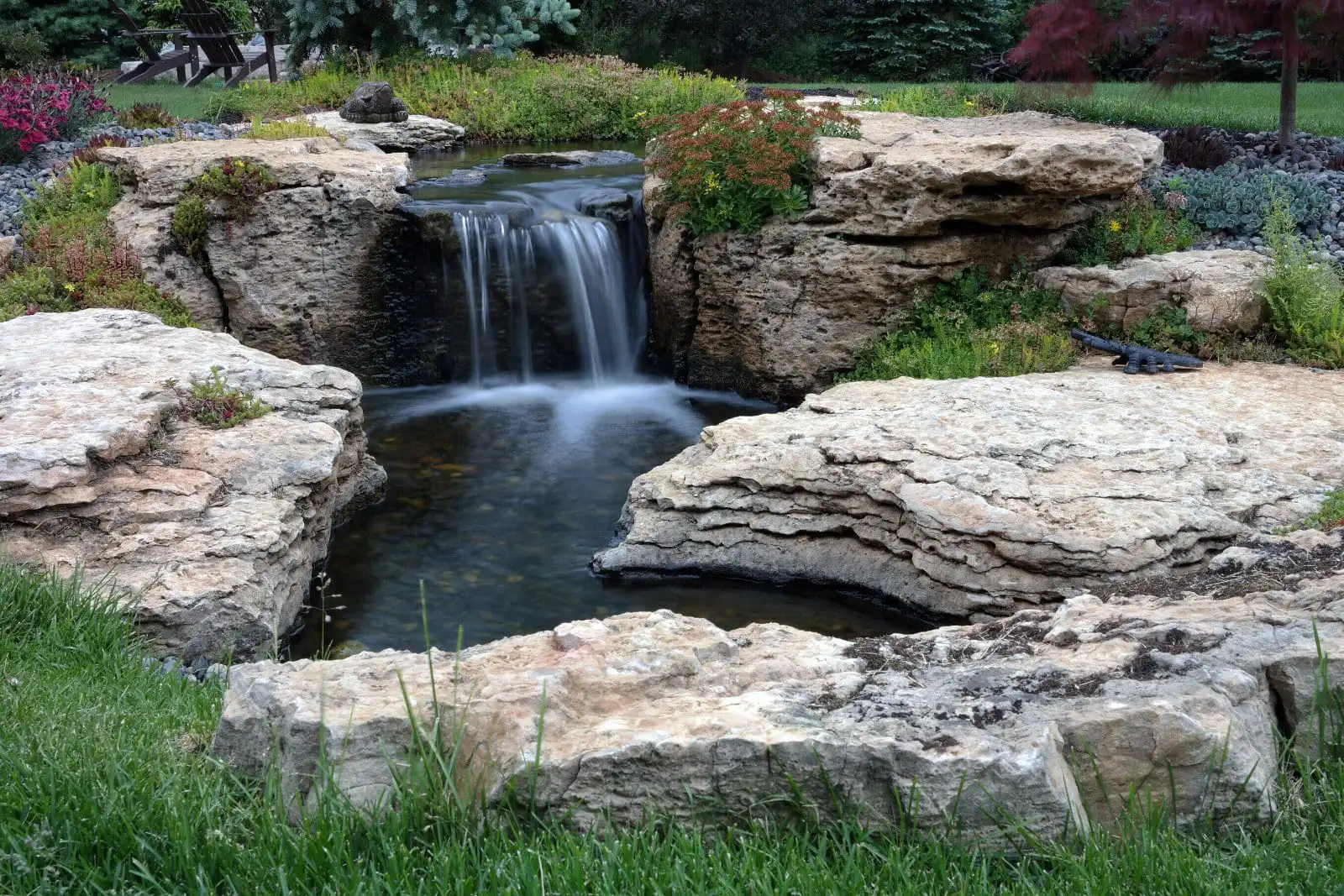 Waterfall For Backyard, Custom Waterfall | Reflections Water Gardens