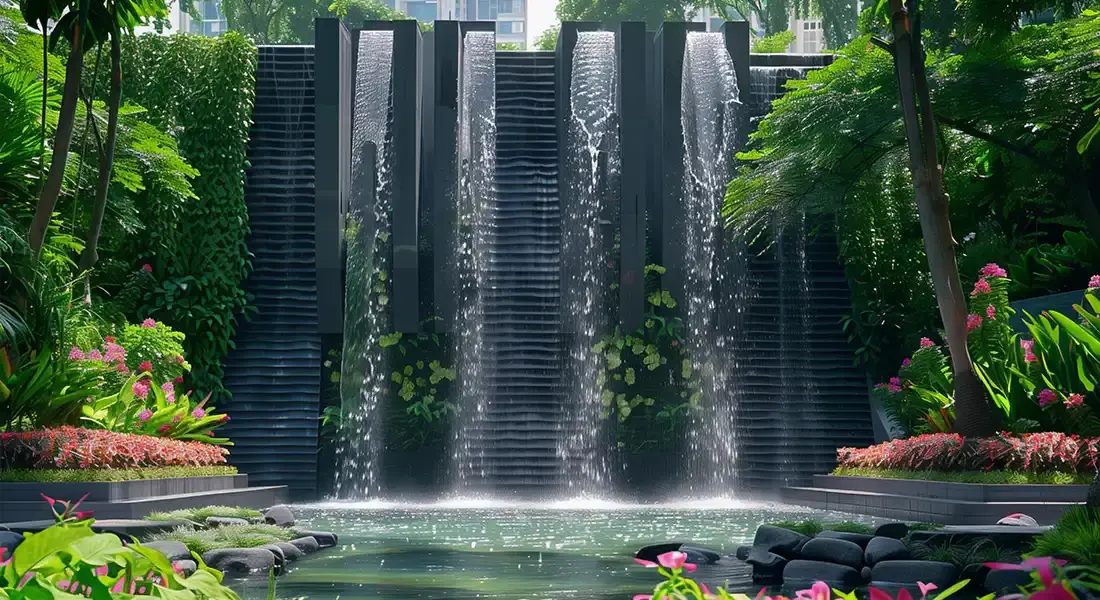 waterfall ideas | Reflection Water Gardens