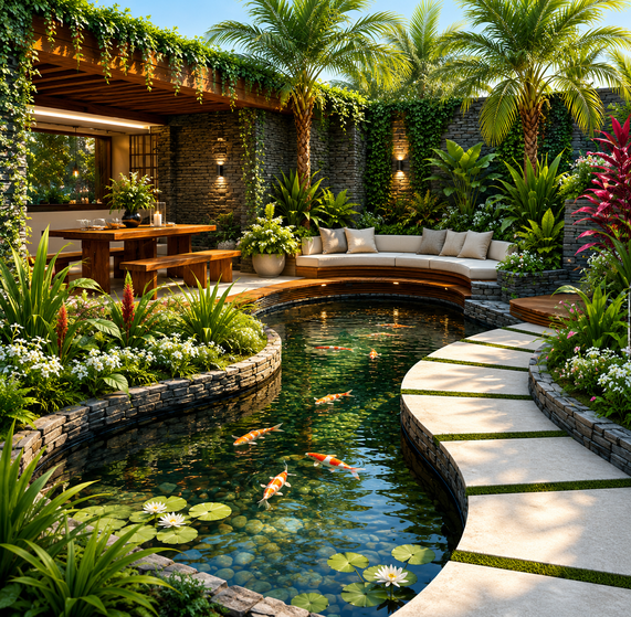 Koi pond idead | Reflection Water Gardens